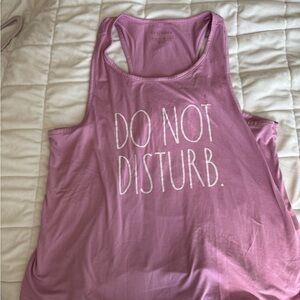 Women's Pink Sleeveless Pajama Tank Top 🩷